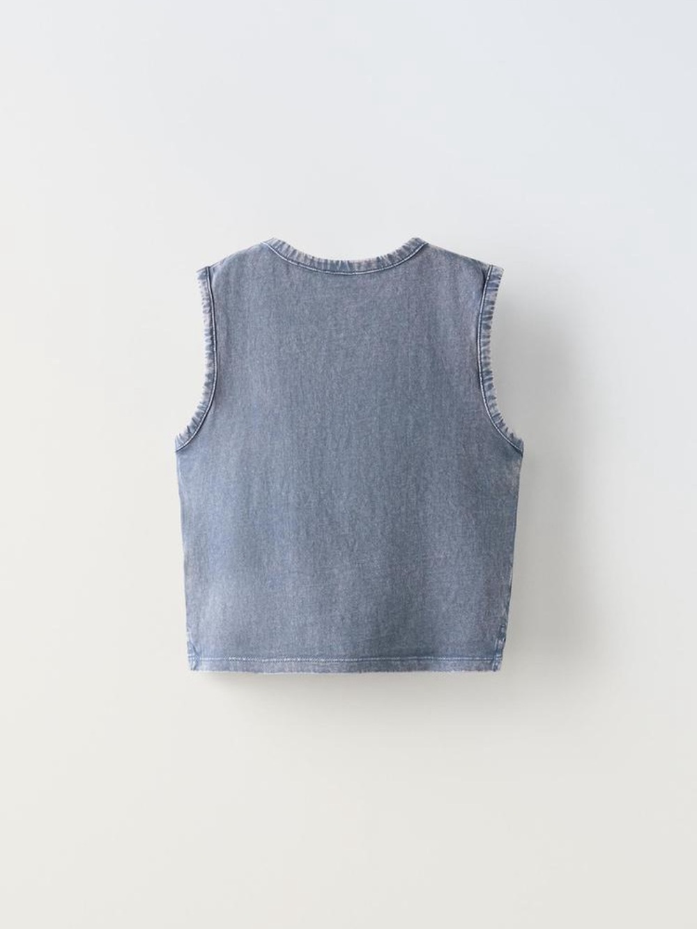 SLEEVELESS EMBROIDERED TOP